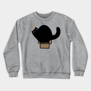 Black Cat Tiny Box Crewneck Sweatshirt